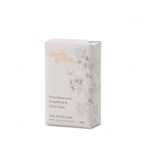 Shea Butter Soap | Rose Geranium-Myrtle & Moss-magnolia | home