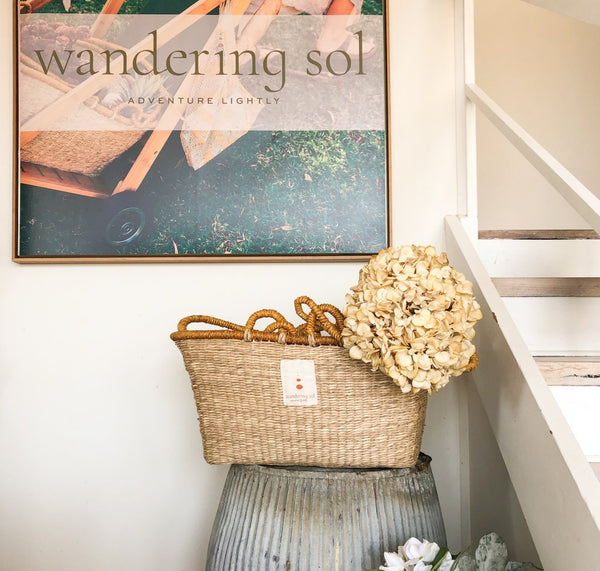 Shopper Seagrass Basket-Wandering Sol-m a g n o l i a | home