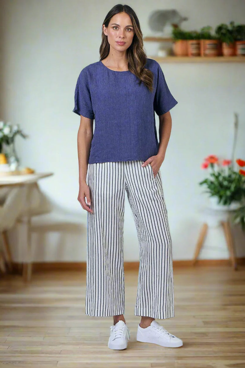 GA398 BLUEBERRY STRIPE PANTS
