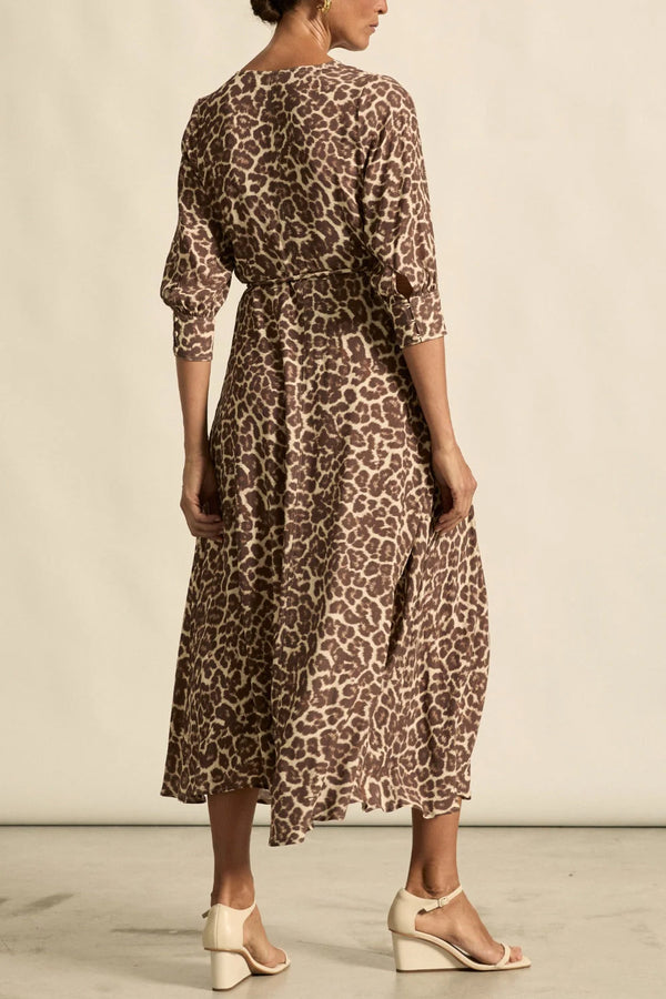 SCENE DRESS OCELOT