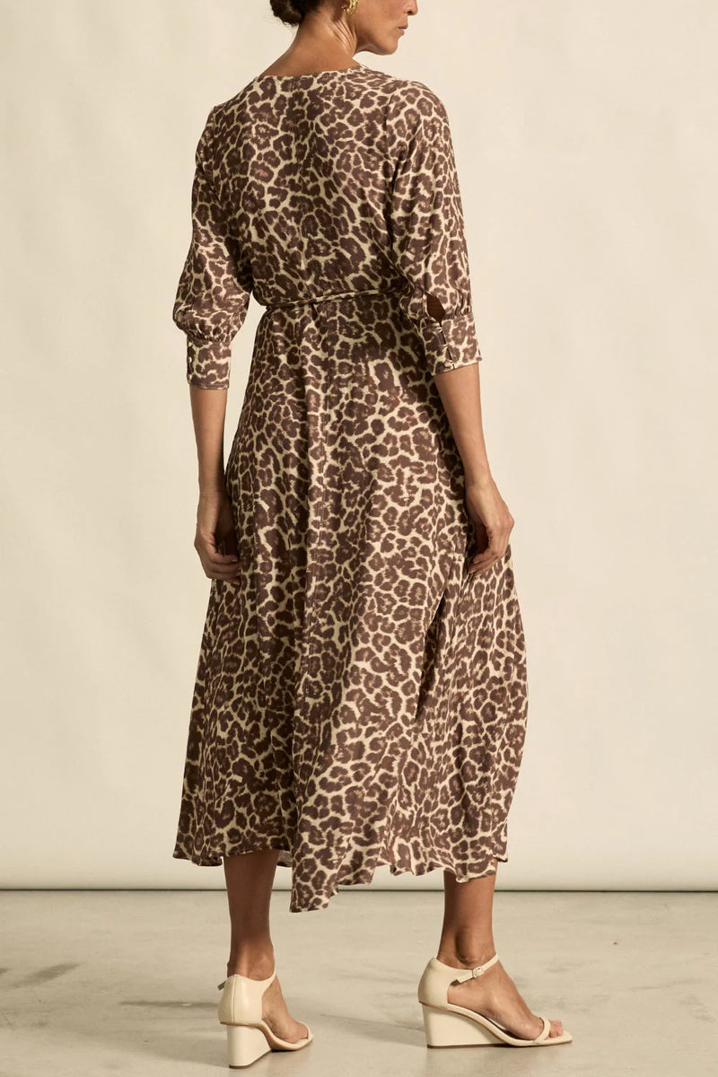 SCENE DRESS OCELOT
