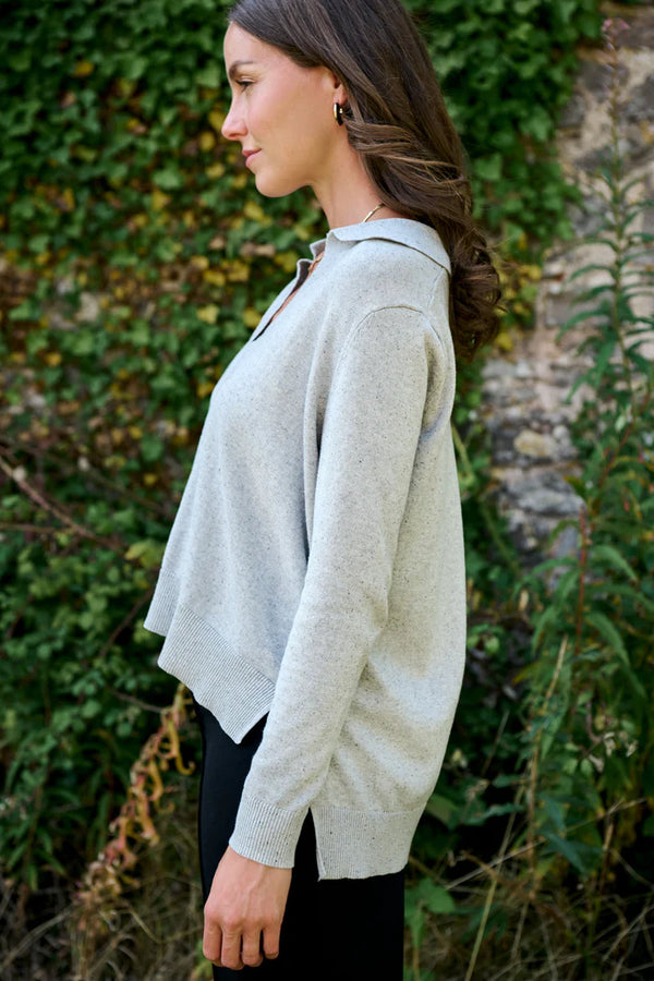 SHELL GREY NEP EMMA PULLOVER