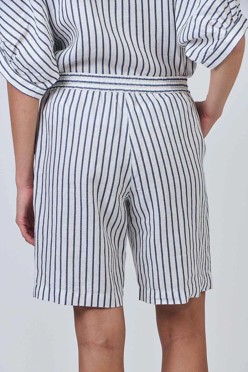 GA241 BLUEBERRY STRIPE SHORTS