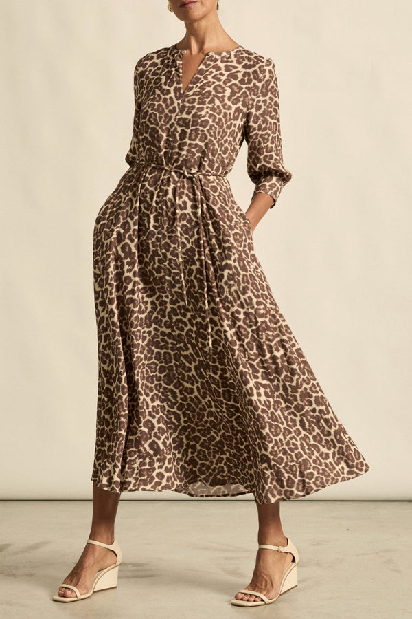 SCENE DRESS OCELOT