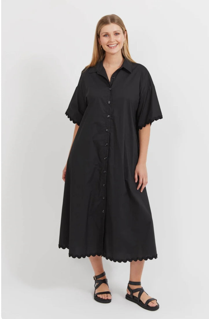 BRASILIA BUTTON MAXI DRESS