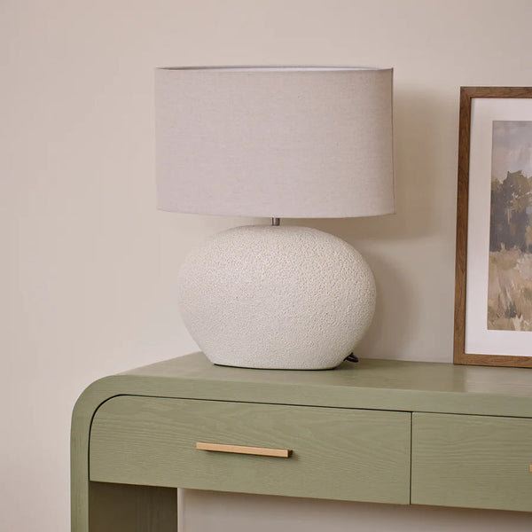 OWEN WHT TEXTURED LAMP