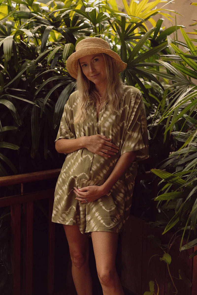 DEL RIO PLAYSUIT  MATCHA