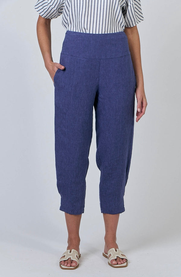 BLUEBERRY LINEN PANTS