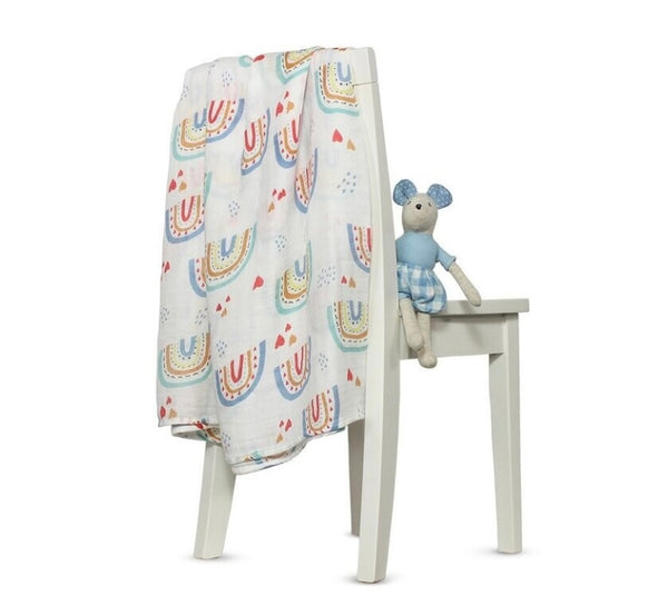 RAINBOW BAMBOO/COTTON SWADDLE