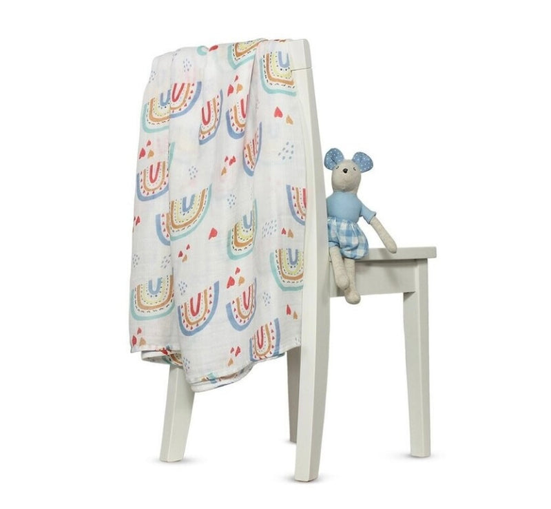 RAINBOW BAMBOO/COTTON SWADDLE