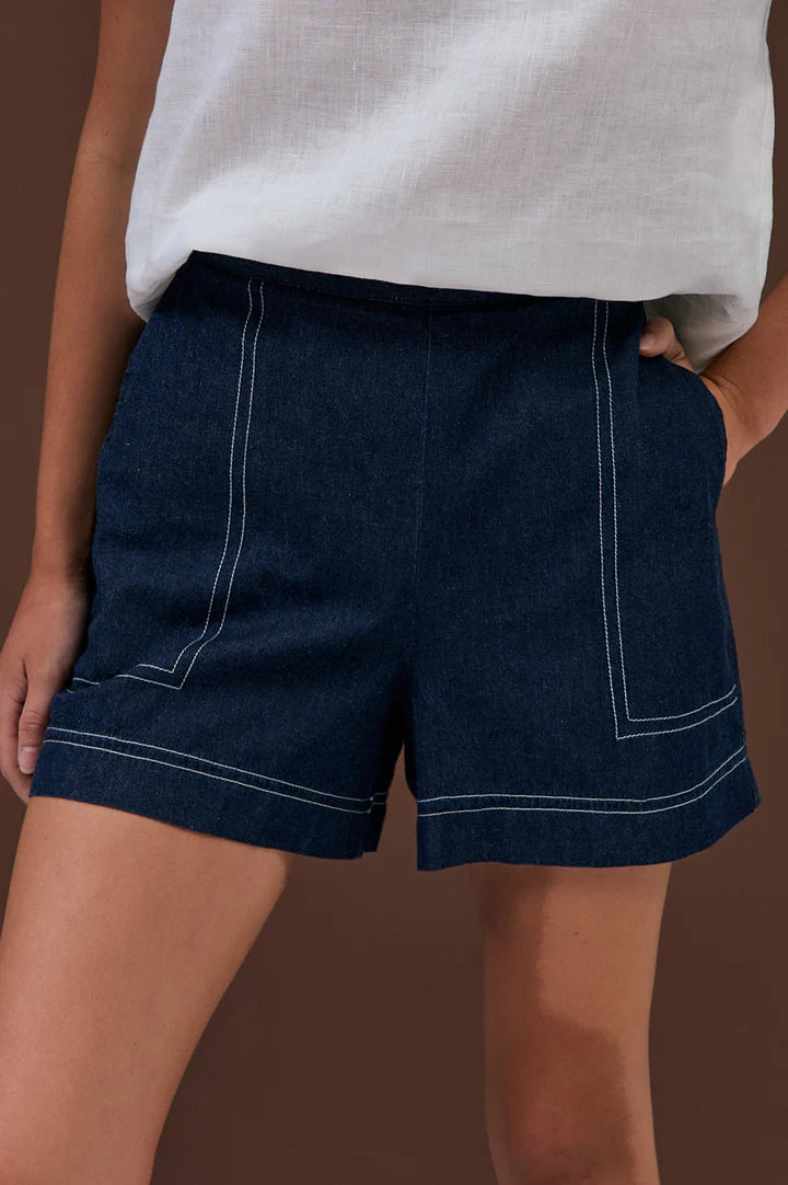 TRINITY SHORT LIGHT WEIGHT DENIM