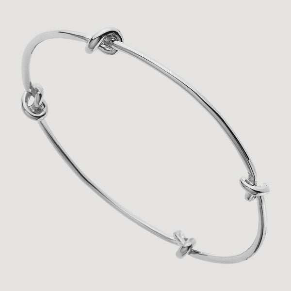 Silver Knot Bangle