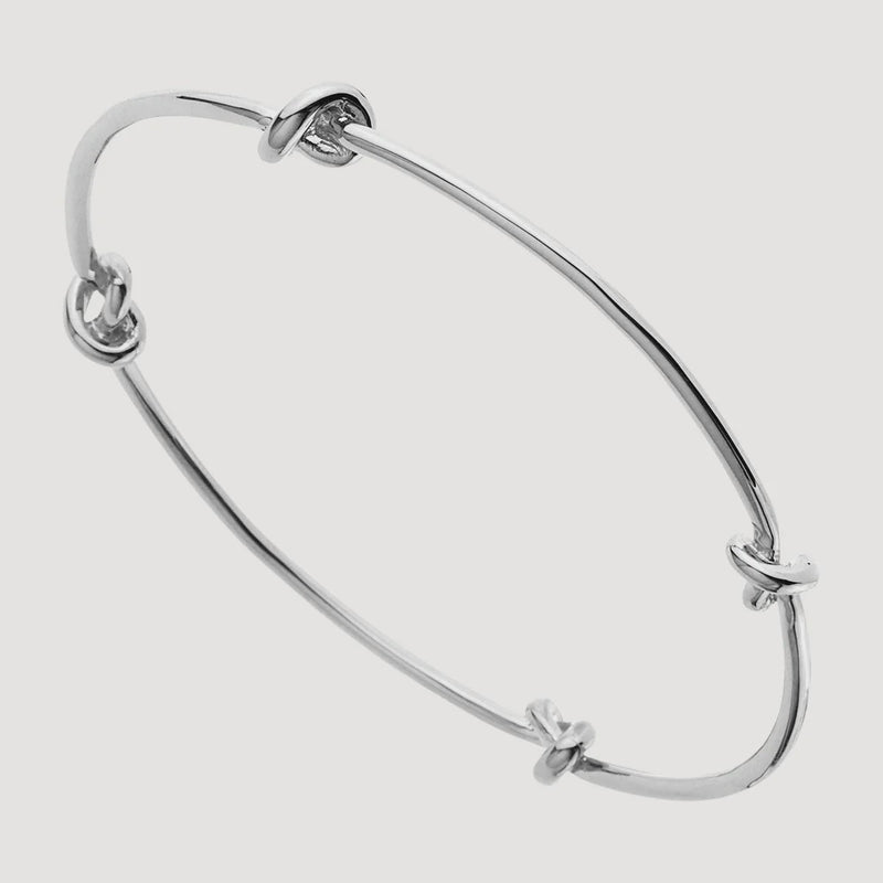 Silver Knot Bangle