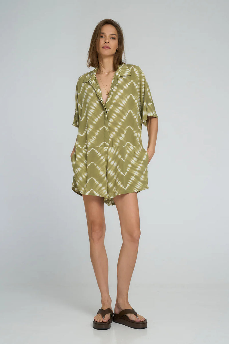 DEL RIO PLAYSUIT  MATCHA