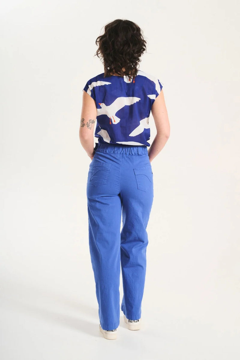 PEGGY FINA LONG PANTS BLUE