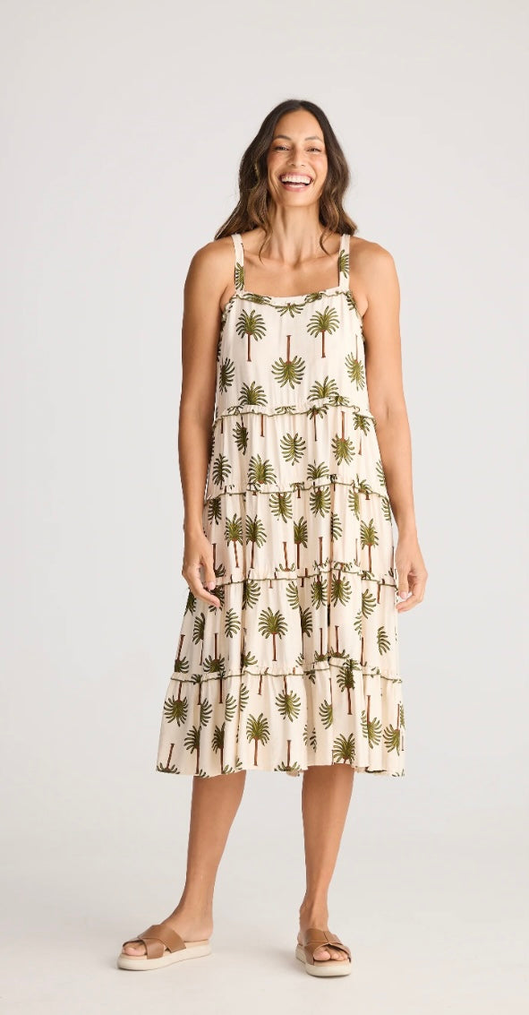 ALITA DRESS IVORY PALM