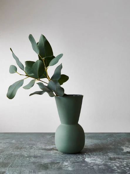 CLOUD BELL VASE MOSS SM