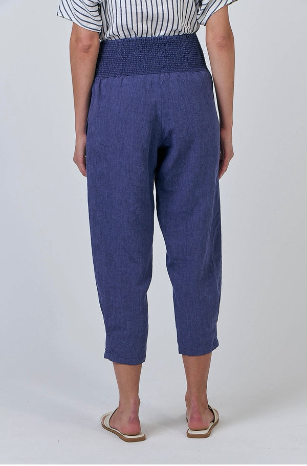 BLUEBERRY LINEN PANTS