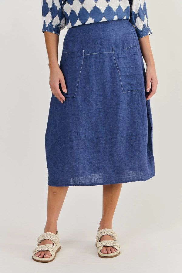 GA384 LINEN SKIRT