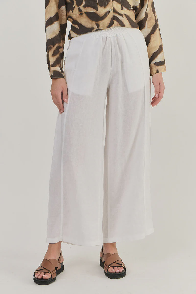 LINEN PANTS WHITE