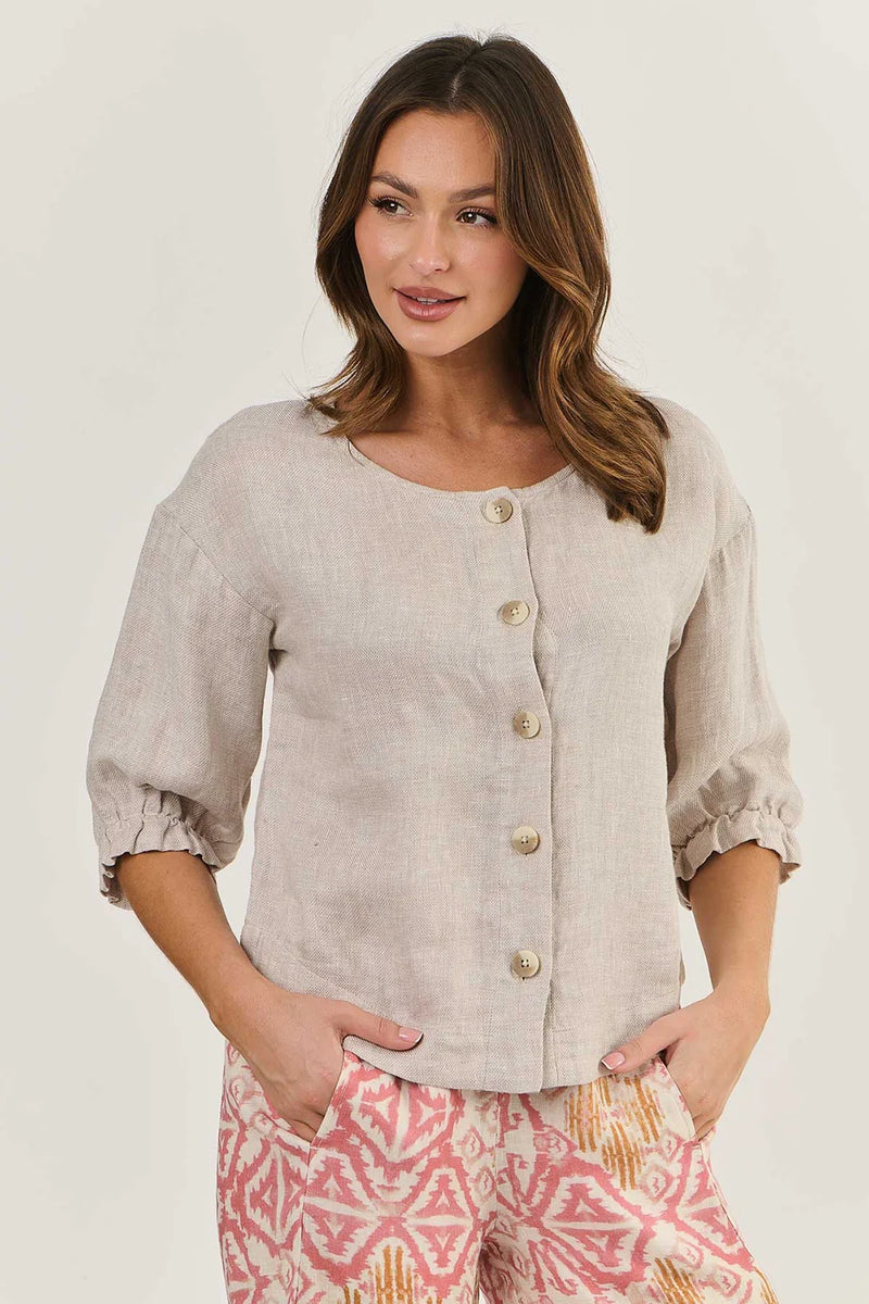 LINEN TOP DUNE