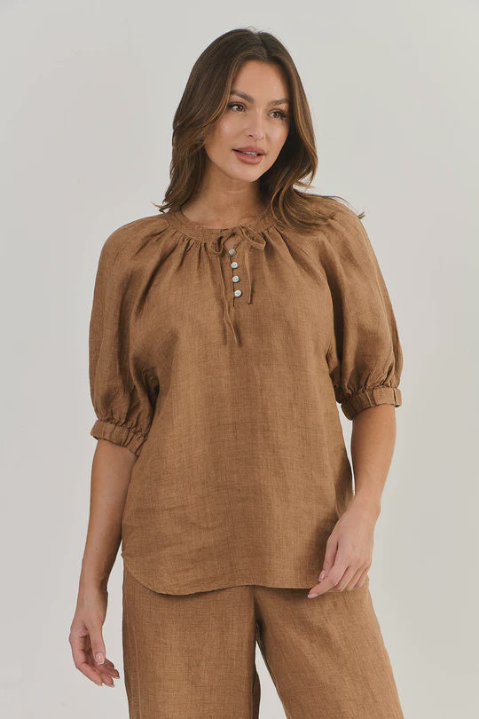 LINEN TOP GINGERBREAD