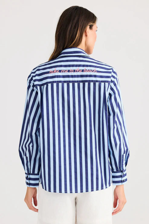 ADRIFT SHIRT BLUE STRIPE
