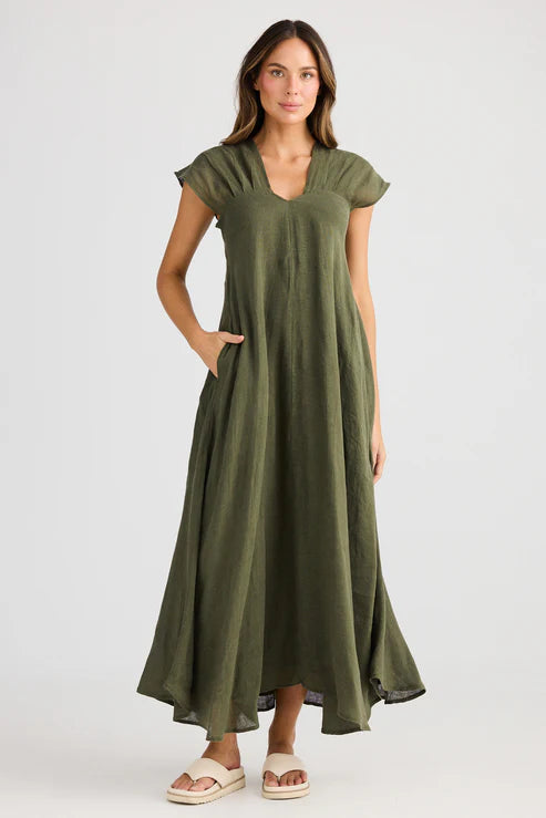 SAIL AWAY DRESS OLIVE