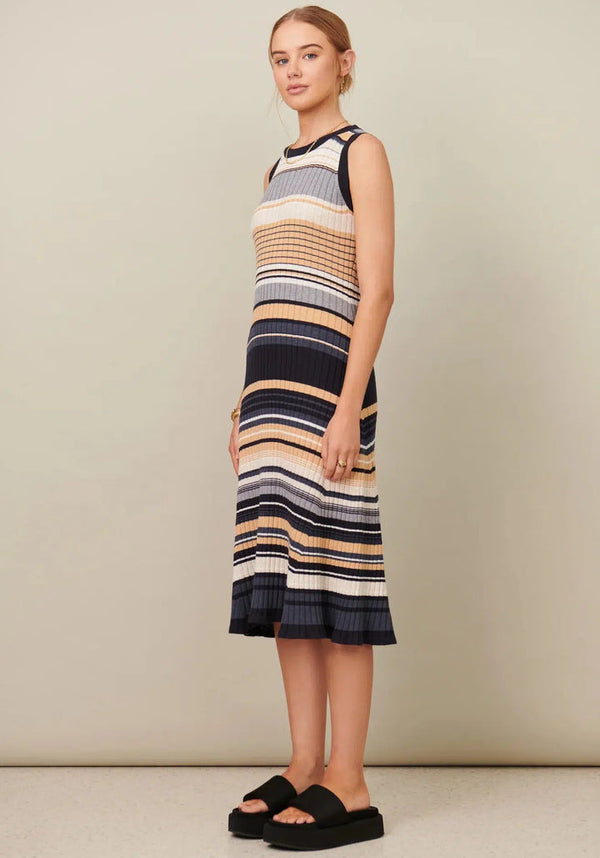 Chloe Dress  | Cool Stripe