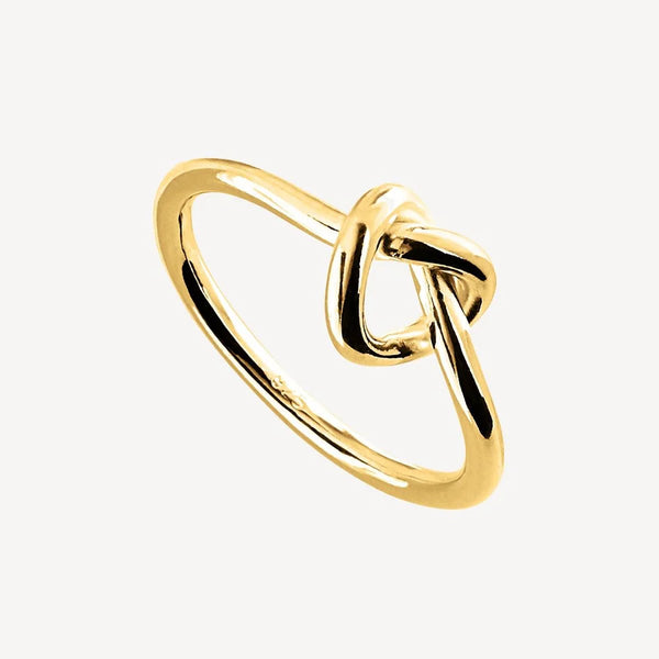 Wire Knot Ring Yellow Gold