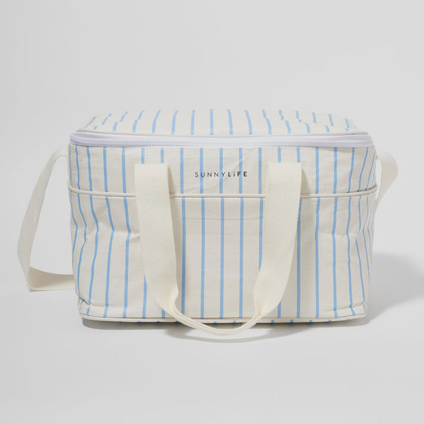 COOLER BAG LE WEEKEND MID BLUE-CREAM