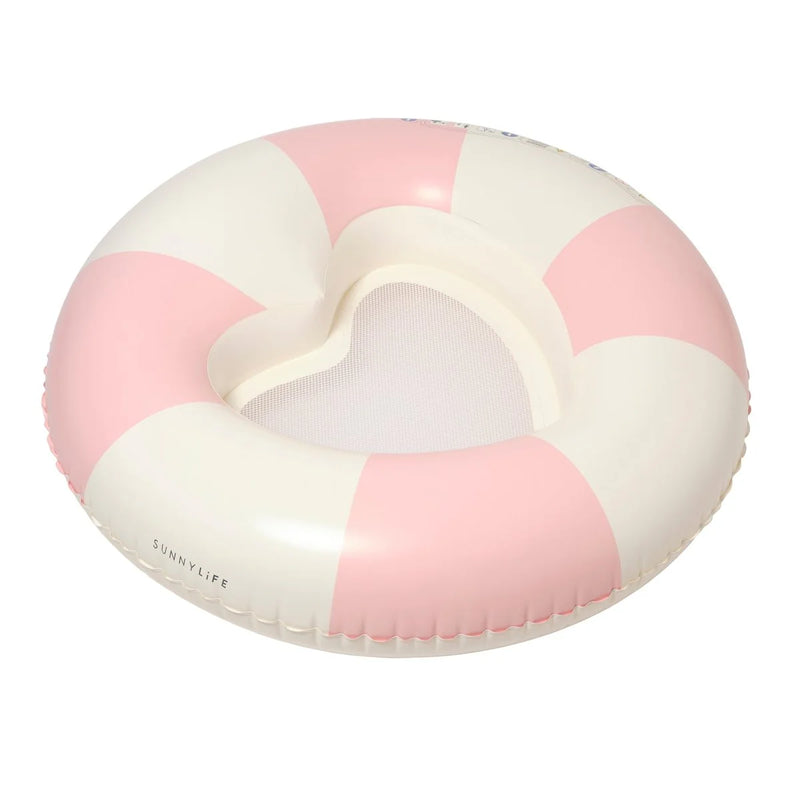 LUXE TUBE POOL RING STOLE MY HEART PINK STRIPE