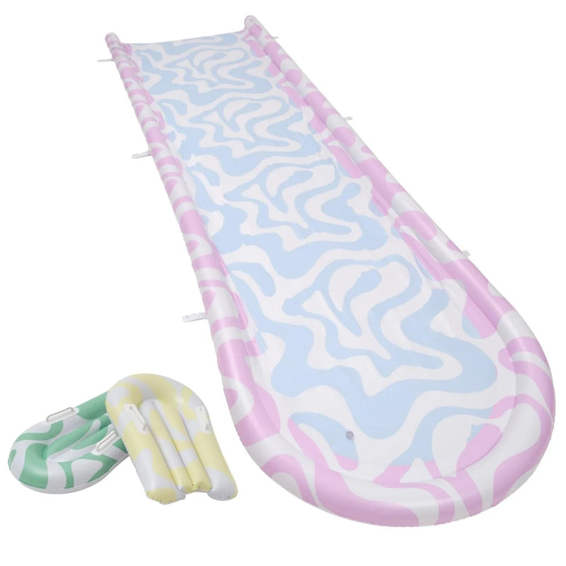 SLIP, SLIDE & BODY BOARD SET POOLSIDE SORBET WAVE