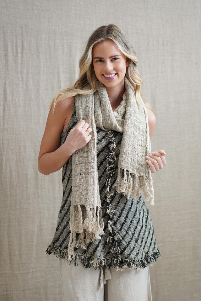 Petra Fringed Scarf