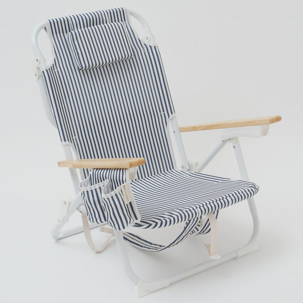 LUXE BEACH CHAIR COASTAL BLUE