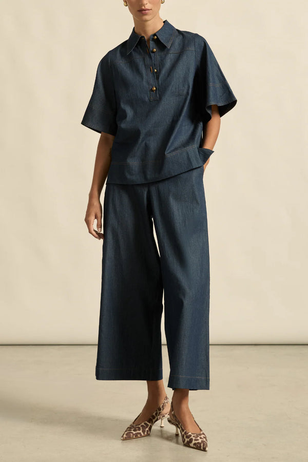 ASTUTE PANT DARK CHAMBRAY