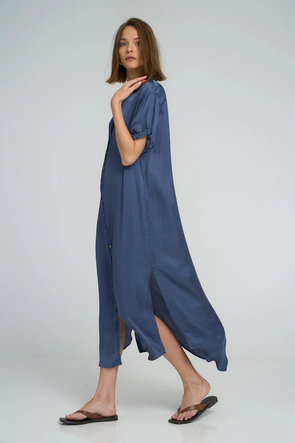 HUTTON DRESS OCEAN BLUE