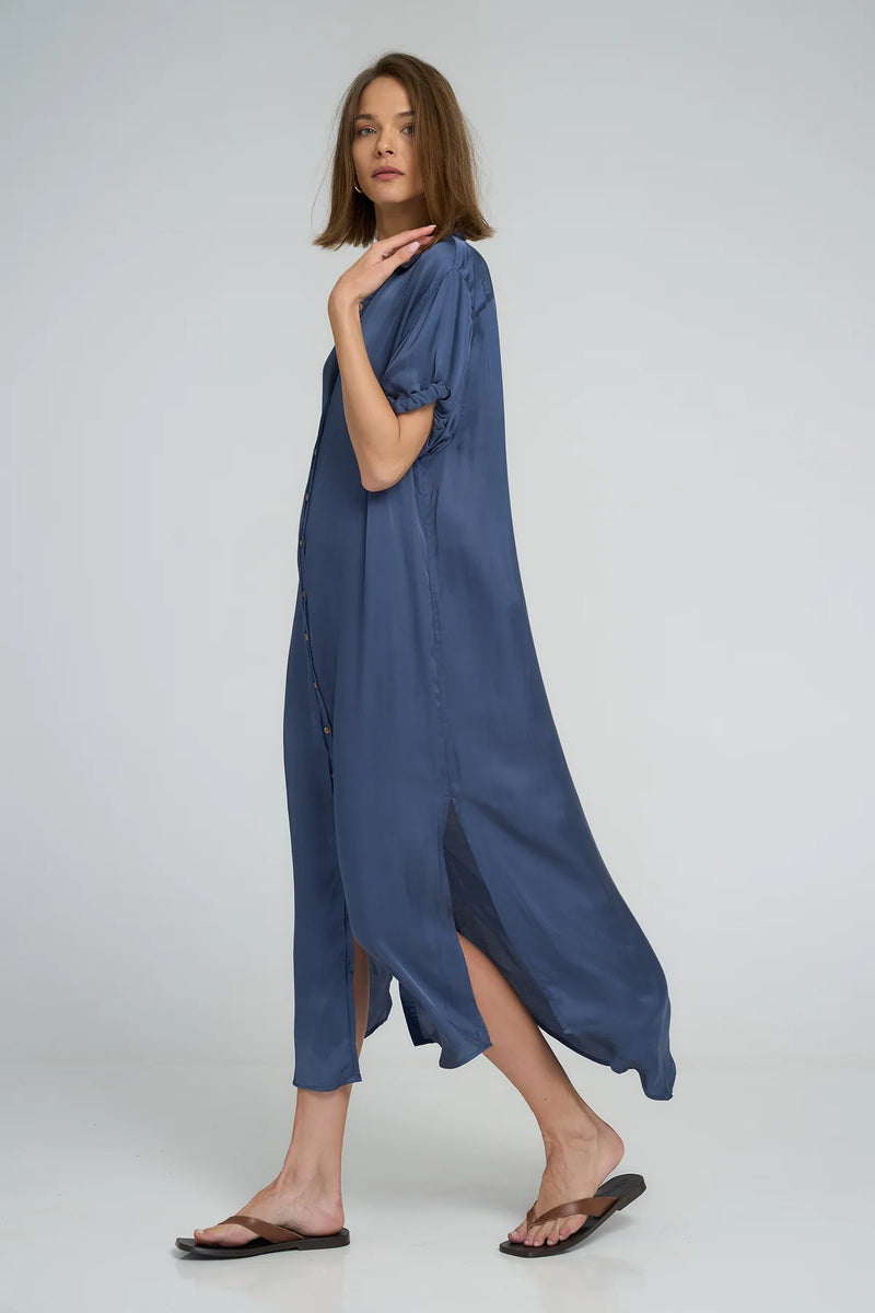 HUTTON DRESS OCEAN BLUE
