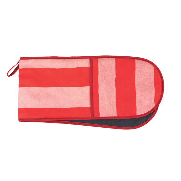 LINEN DOUBLE MIT RED STRIPE