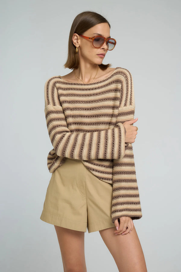 COLLECTIVA KNIT EARTH STRIPE