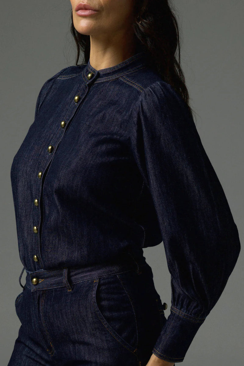 HANKER TOP DARK DENIM