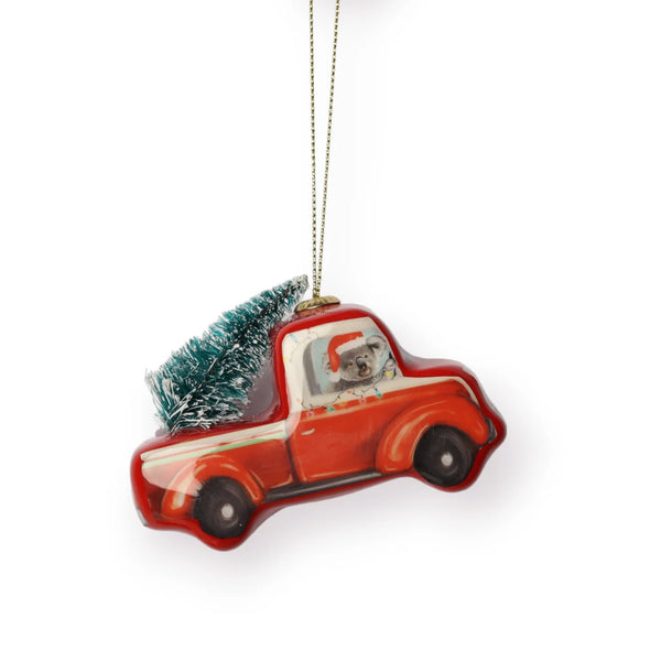 3D BAUBLE RED TRUCK