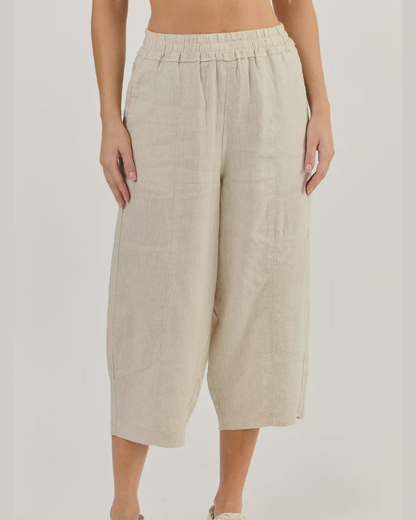 LINEN PANTS SAND