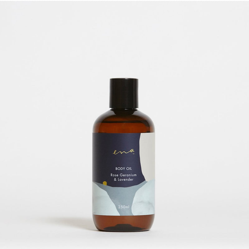 Body Oil | Rose Geranium & Lavender 250ml-Ena-magnolia | home