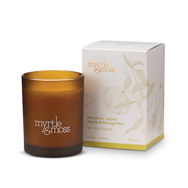Soy Wax Candle | Citrus-Myrtle & Moss-magnolia | home