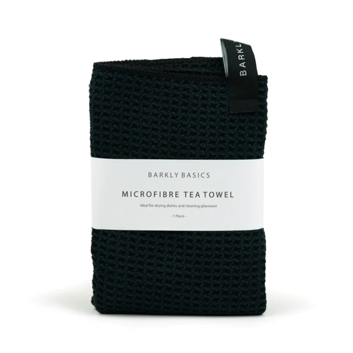 Microfibre Tea Towel Black