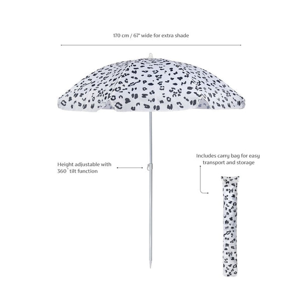 Beach Umbrella Call Of The Wild | White