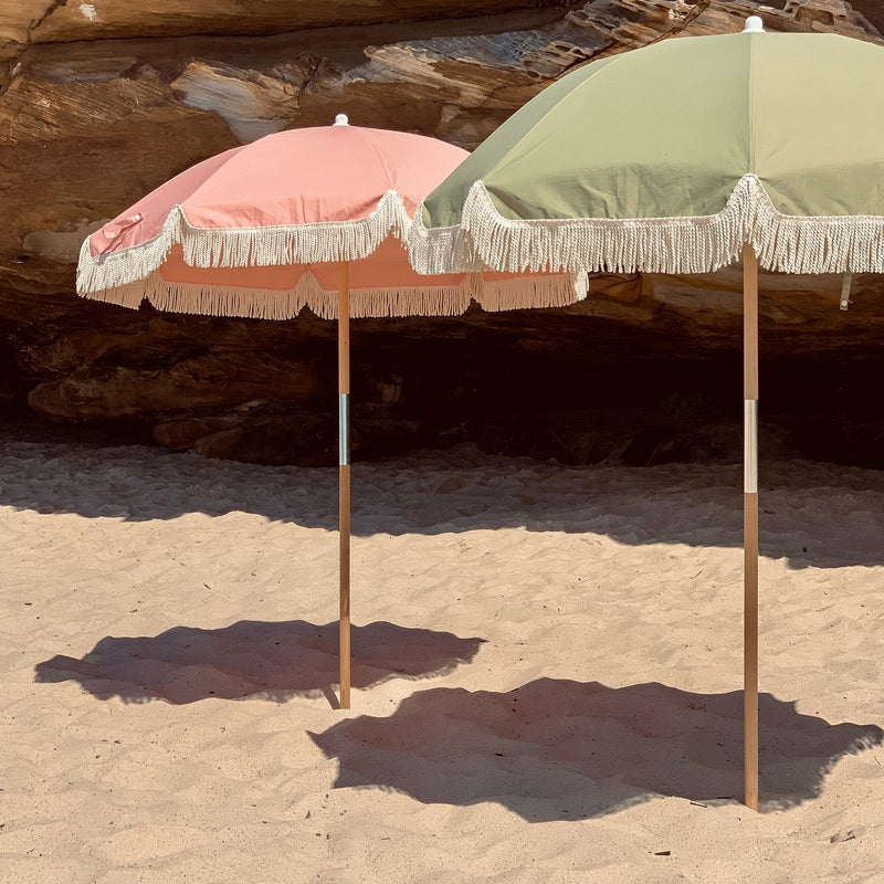 Luxe Beach Umbrella Olive