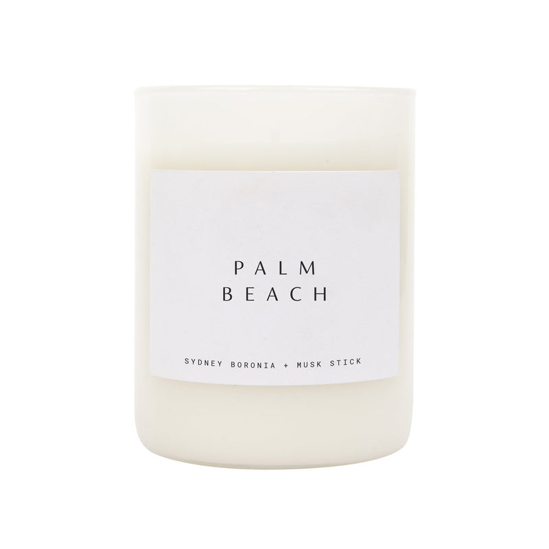 Scented Candle Palm Beach | White