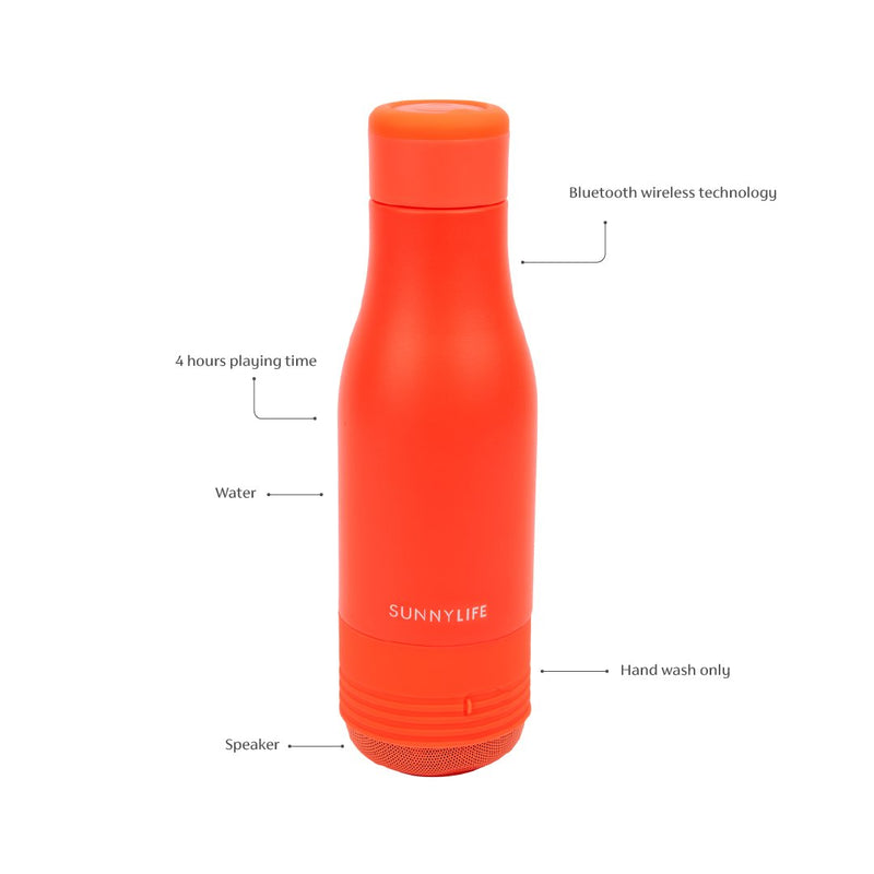 Refresh Water Bottle Sounds Neon | Coral